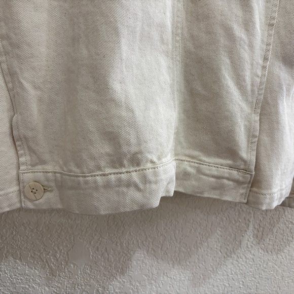Zara Women's Off-White The Deconstructed Over-shirt - Picture 9 of 9